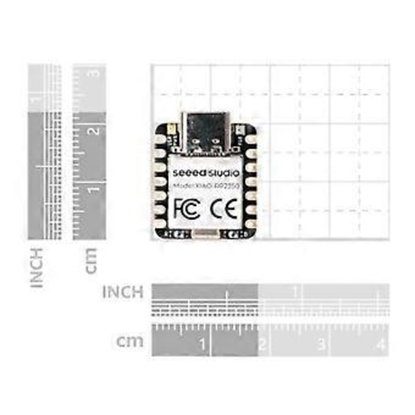 Til 2 XIAO RP2350 Arm -M33 og Hazard3 RISC-V RAM, ingen svejsning