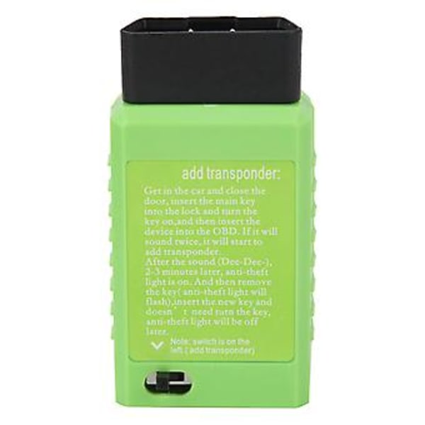 Nyckelprogrammerare Transponder, OBD Fjärrkontroll Auto Nyckelprogrammeringsenhet Bil Diagnostikverktyg Anmärkningsvärd Klarhet