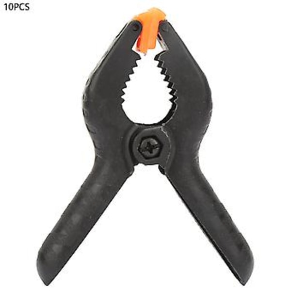 10 st Fjäder Nylonklämma Stark Klämkraft Mjuk Nos (4\")