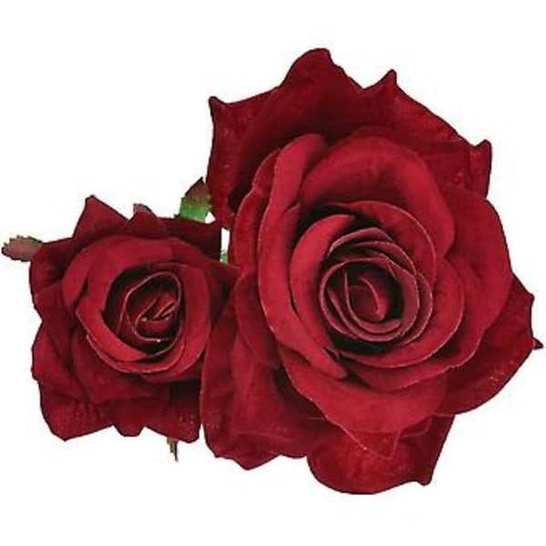 Hårnål med blomma, roshårklämma, elegant blomspänne, roshåraccessoarer för kvinnor (d-4)