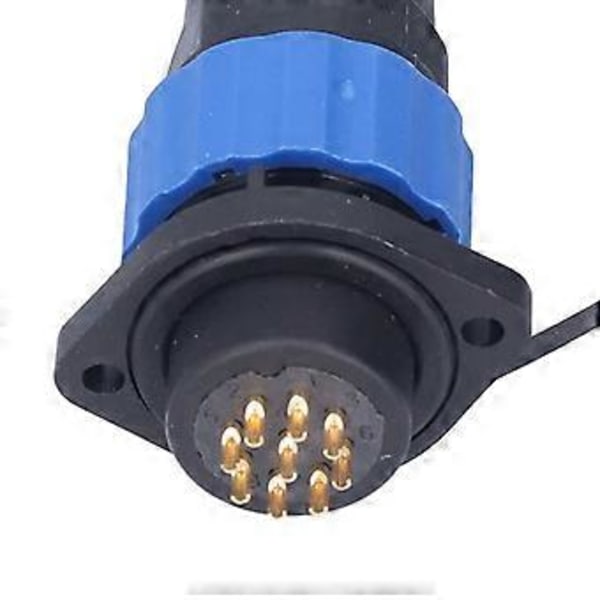 IP68 Vedenpitävä Pistokepesän Laippa Ilmailu Uros Naaras Jatkojohto Virtaliitin AC250V 5A SP209 Pinni