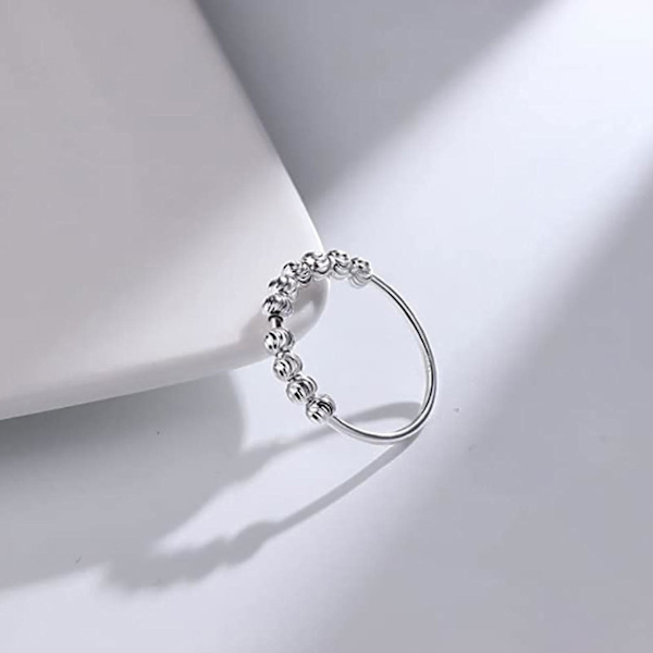 Angst Spinner Ringe Angst Fidget Ringe Justerbare Roterbare Perler Ringe