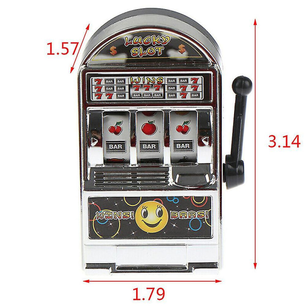 Morsom Mini Spilleautomat Frukt Spilleautomat Lucky Jackpot Anti Stress Leker