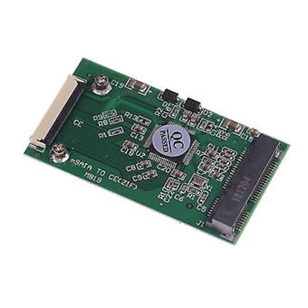 Mini Msata Pci-e 1.8 Tommer Ssd Til 40 Pin Zif Kabel Adapter Konverter Kort