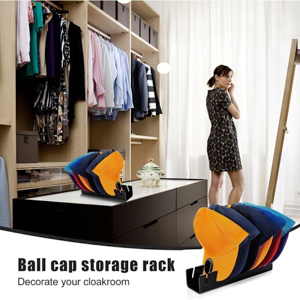 Kasket opbevaringsholder - Kasketstativ, Akryl Baseball Cap Organizer, til Baseball præsentation, , 2stk