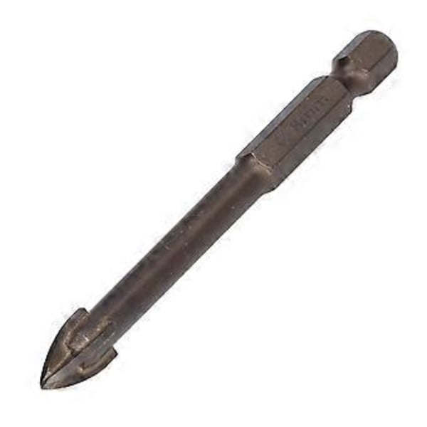 5 st Kryssborr 1/4 tum Hex Skaft Kakel Glas Keramik Betong Hålsåg Hårdmetallverktyg 8mm