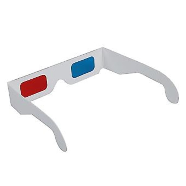 100 st Röda/Cyan () Anaglyf 3D-glasögon 3-dimensionella