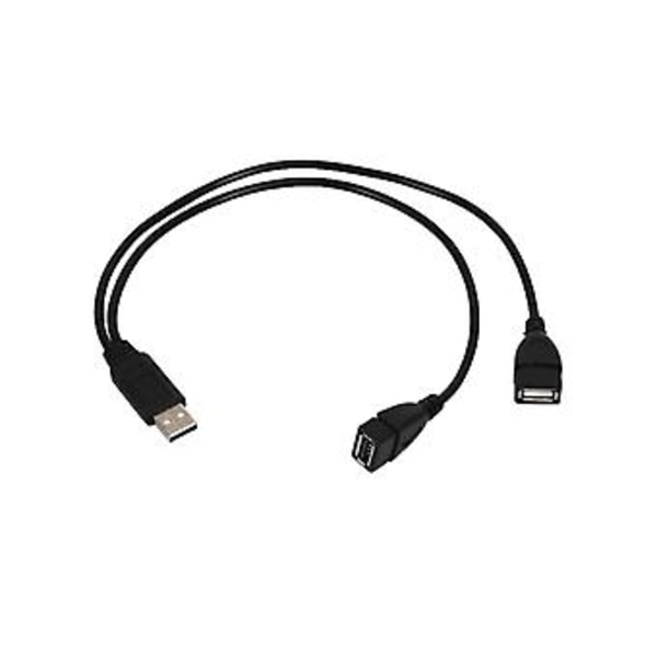 USB 2.0a Hann til Dobbel USB Hunn Y Splitter Fordeler Adapter Kabel