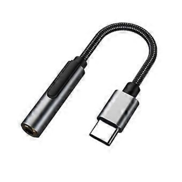 Typ C till 3.5mm Hörlursuttag Adapter Ljudkabel för HuaWei för Galaxy S10