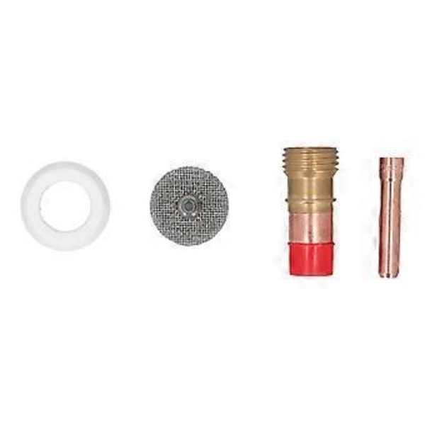 6ST Svetsbrännare Tillbehör Tig Gaslins Hylsa Isolator Keramisk Kopp för WP 17 18 26 Tig Svetsbrännare