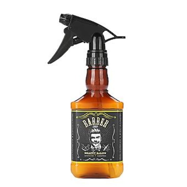 300ML Täytettävä Kampaamovesipullo Parturi Vintage Suihkepullo Hiustyökalu Ruskea