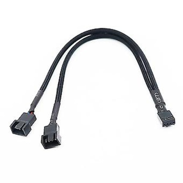 1 till 2-vägs sängkabel Y-splitter 3/4-stifts PWM-kontakt Fläkt Dator PC Fläktförlängningsadapter