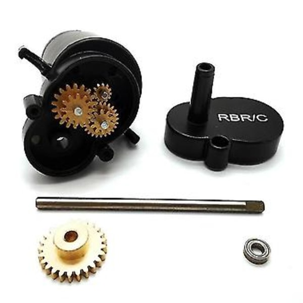 Metallgirkasse med 370 Motor For D12 D42 1/10 Rc Bil Oppgraderingsdeler Tilbehør, titan