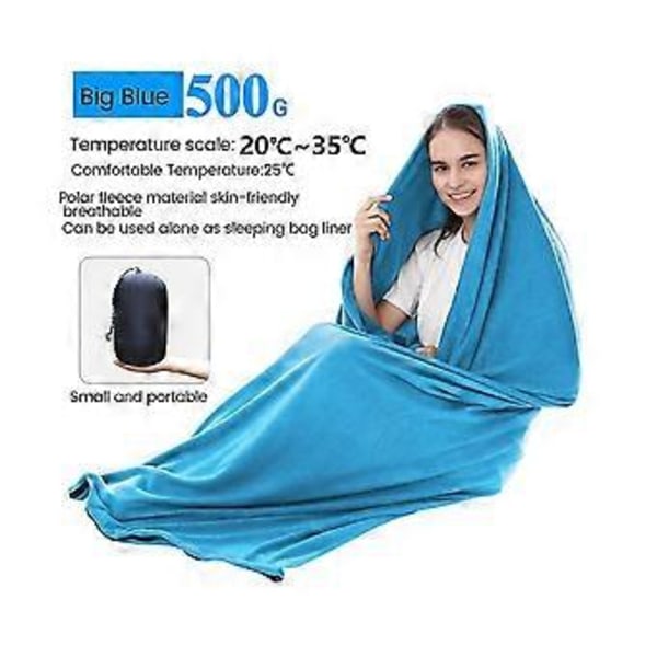 Bärbar Ultralätt Sovsäck Utomhus Camping Tält Säng Resa Varm Sovsäck Liner Camping A