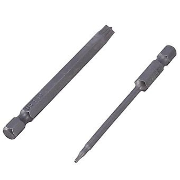 11 stk. 75 mm S2 Stål Skruetrækker Bits Hex Torx T6/t7/t8/t9/t10/t15/t20/t25/t27/t30/t40