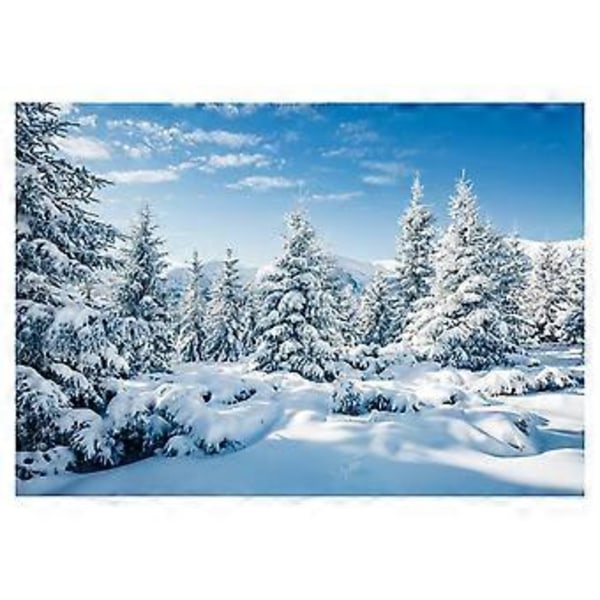 210X150Cm Vinter Sne Baggrund Klud Snefnug Juletræ Glitter Hvid Fest Fotografering Baggrunde, E