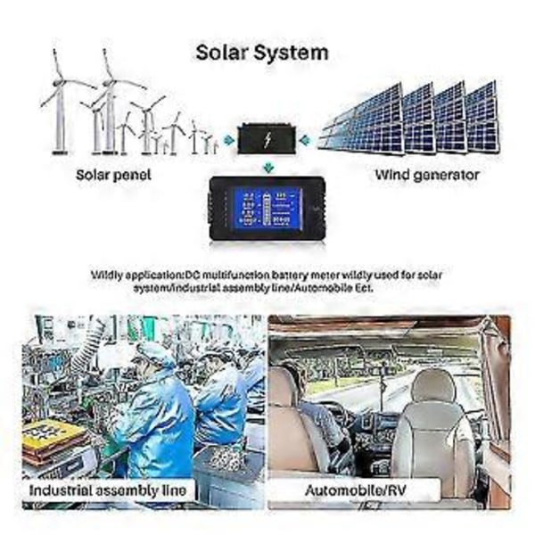 Pzem015 Digitaalinen DC 0-200V Jännitevirta 200A Suntilla Auton Akun Testauslaite Jännitemittari