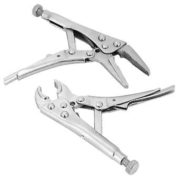 2 st Skiftnyckelset, Rak käft Låsningstång, Slipade Handverktyg för Säkert Grepp & Låsning, Hållbar Stålkonstruktion, Idealisk för DIY &