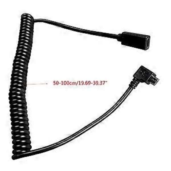 USB C Typ C Hona till Micro USB Hane Sladd Synk OTG Laddning Datakabel Sladd för Telefoner Surfplattor PC Hållbar