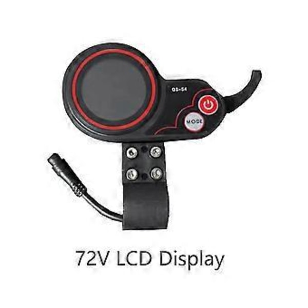 Qs-s4 72v Tommelfingergas LCD Display Meter+-60 Kabel Kun Til Zero 11x Elektrisk Scooter 6pin Display