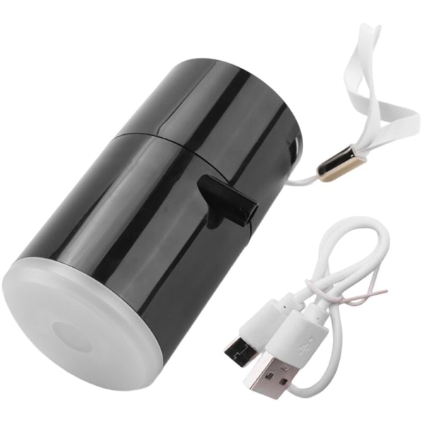 3 i 1 bærbar luftpumpe elektrisk oppblåsbar pumpe USB oppladbar støvsuger for luftputeseng, svømmering, svart