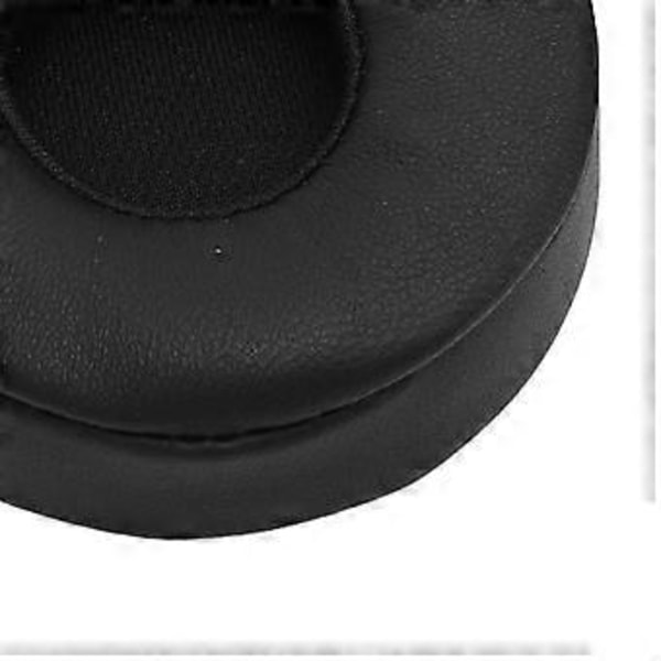Hodetelefon Øreputer Støyisolering Memory Foam Sauekskinn On Ear Hodetelefon Øreputer for Erstatning Svart