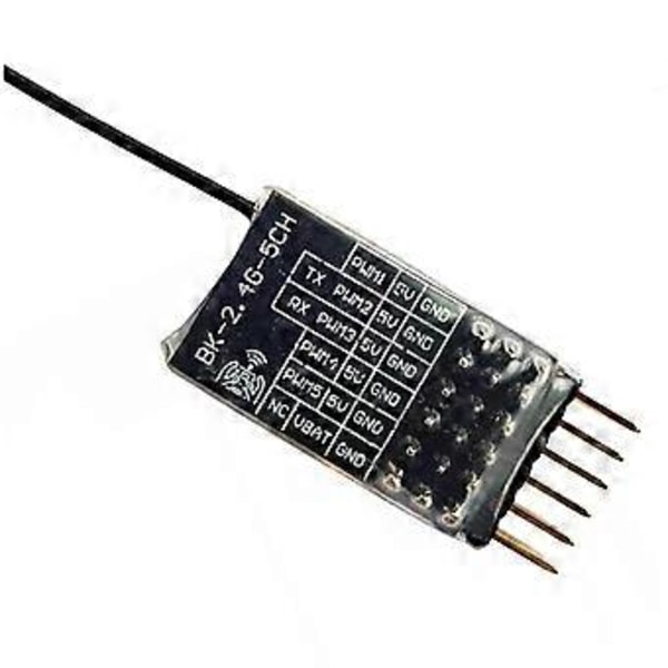 ELRS 2.4Ghz 5CH PWM ExpressLRS Mottaker med 2DBi 2.4G Kobberrør Antenne PWM/CRSF Protokoll for RC FPV Fastvinge Drone