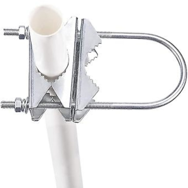 Dubbel Antennmast V-käke Fäste U-bultar Rörfäste Vara 2 Set För Wifi-antenn, TV