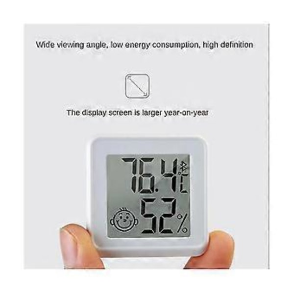 Bluetooth-kompatibel Termometer LCD Digital Temperatur Sensor Fuktighetsmätare Inomhus Hygrometer Me