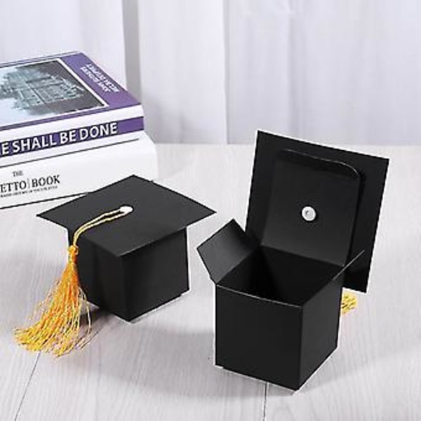 25 stk. DIY Graduation Cap SD-boks Sjokoladeboks For Graduation Favor Cap B