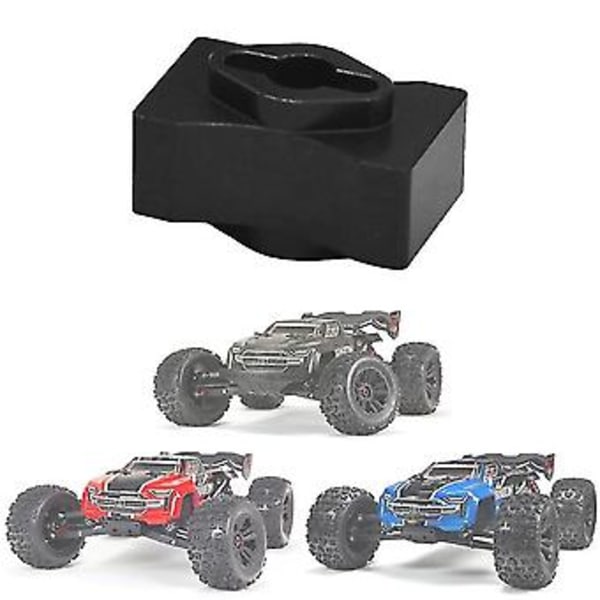 Metallinen tasauspyörästön lukko Arrma 1/8 6s Kraton Talion Outcast 1/7 Infraction RC-auton osille, musta