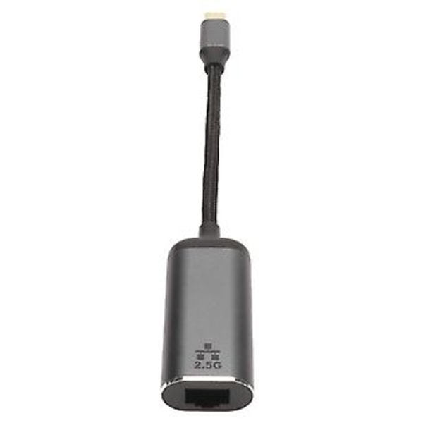USB C til Ethernet Adapter Høyhastighets Plug and Play USB Type C til RJ45 2.5G Gigabit Ethernet LAN Nettverksadapter