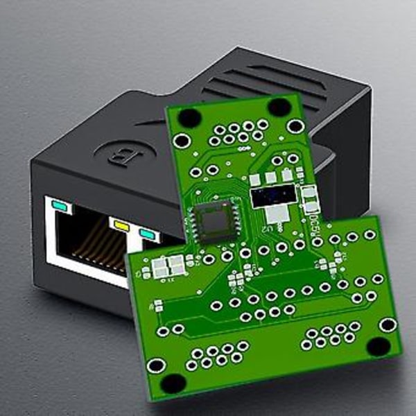 Etet Splitter 1 Til 2 Rj45 Adapter Internett Samtidig, USB Til Dobbel- Fe Rj45 Po