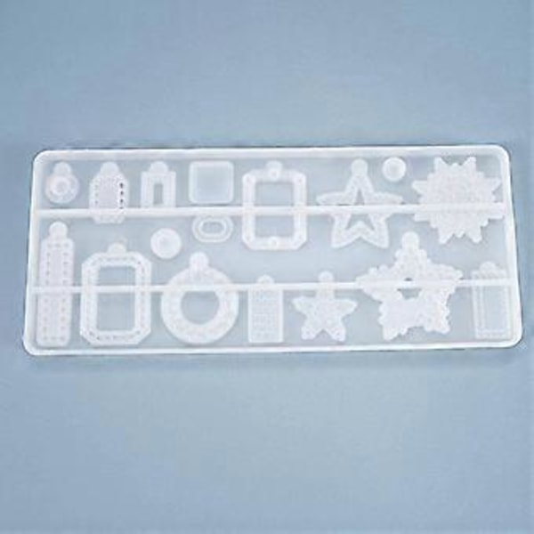 Krystall Epoxy Resin Form Øredobber Anheng Støping Silikonform DIY Verktøy