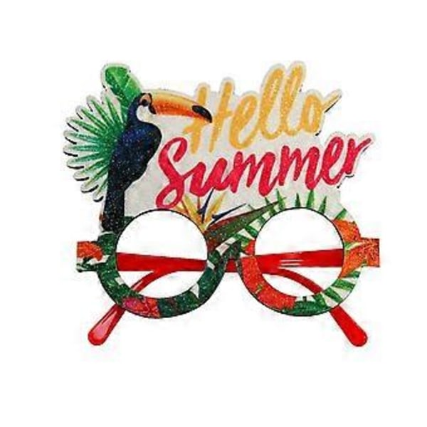 Sommar Hawaiianska Glasögon Tropiskt Tema Festdekorationer Kokospalm Foto Glasögon Ram, J
