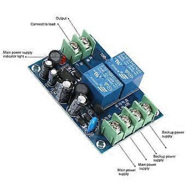 AC 85-240V 110V 220V 230V 10A Dubbel Strömförsörjning Automatisk Växlingskontrollmodul
