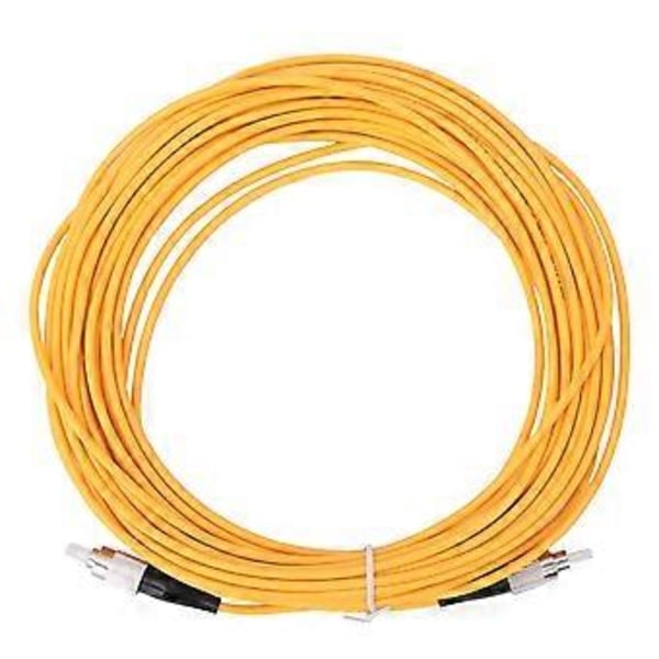 10m FC/UPC till FC/UPC Singlemode Optisk Fiber Patch Kabel Sladd Jumper Gul