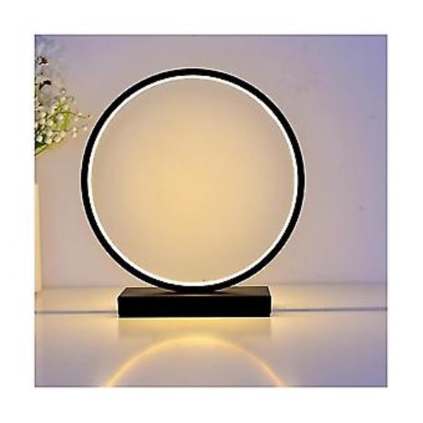 Soveromsdekorasjon Bordlampe Bryter Dimming Leselys LED Nattlys Minimalistisk Ring Seng
