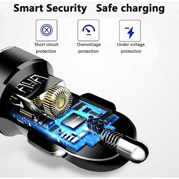 22.5w Usb A -autonlaturi, 12v/24v Pd&Qc 3.0 -autonpistorasia LED-jännitteenmittarilla ja päälle/pois-kytkimellä Nopea autonlaturi autoon, veneeseen, kuorma-autoon, golfautoon, Mo