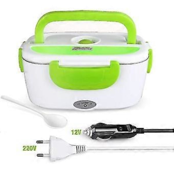 Elektrisk Matlåda Bil Rostfritt Stål On The Go Mat Elektrisk 1.2l Matbehållare Låda För Bil