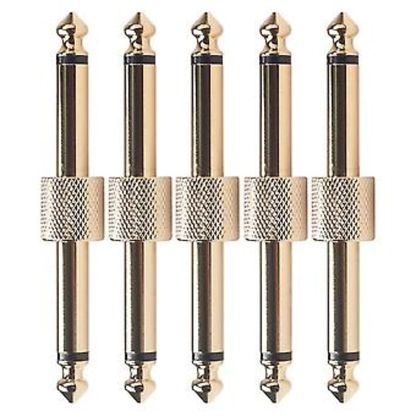 5 st 1/4 tum 6,35 mm Gitarr Effekter Pedal Kontakt Koppling Jack