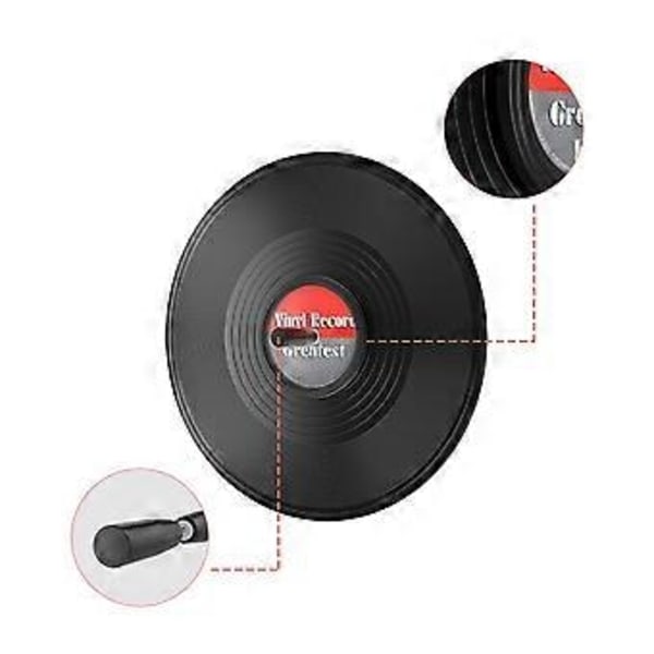 12 Tommers LP Vinyl Plateetikettbeskytter Vinylplater Rengjøringsbeskytter Vanntett Rengjøringsklemme Vedlikehold