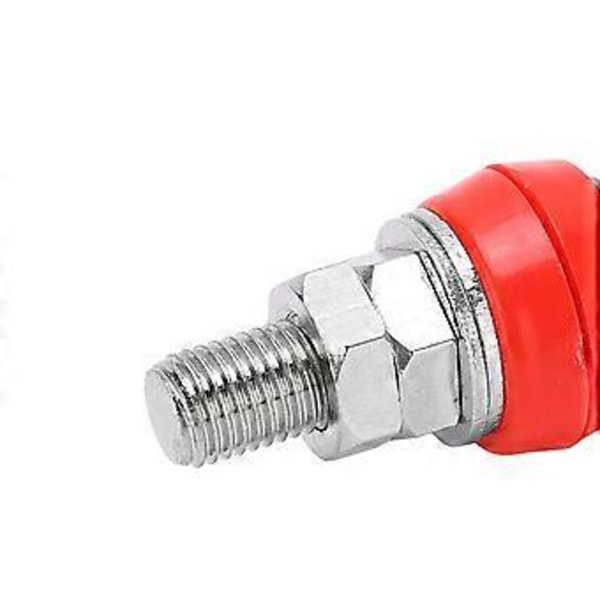 Terminal Multipurpose 4mm Mässing Platt Lock M8 100A Högströmsplint med JackRed