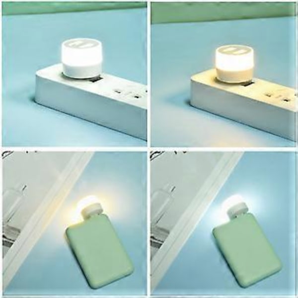 Nattlys USB-splitter USB LED Bil Interiørlys Lampe Dekorativ Reiselampe