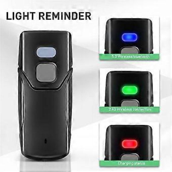 Trådløs 1D Stregkodescanner Bluetooth Mini Scanner Understøtter Windows Android POS