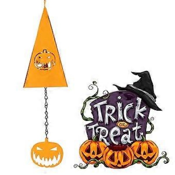 Halloween Huoneen Koristelu Halloween Taottu Kolmio Tuulikello Riipus Puutarhakello Decoracion Para Habitacion C