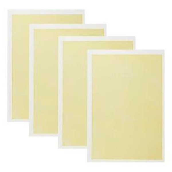 4 stk. Lasergravering Markeringspapir, Hvidt Laserdimmende Papir Lasergravering Test Fokus Papir til Keramisk Glas Metal