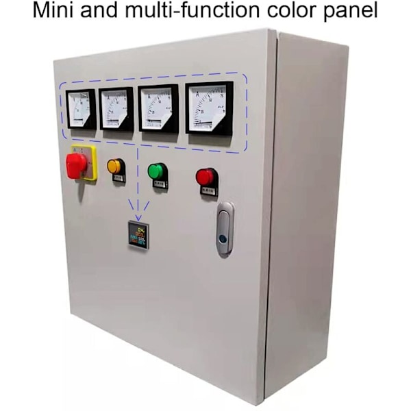 Mini AC Energimåler 1 Fase 110V 220V 100A Voltmeter Amperemeter Wattmeter Frekvenstester HD LCD Display Power Faktor Volt Amp Monitor