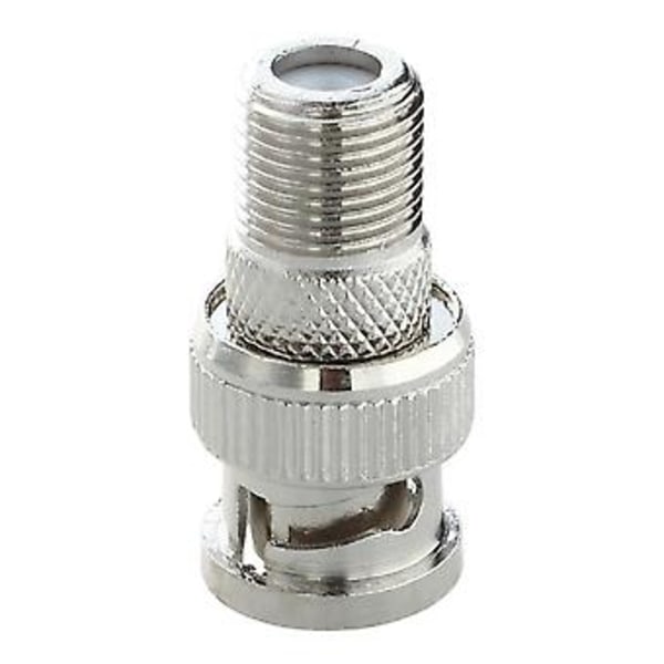 10 stk. Bnc hanstik til F hun jack adapter Coax kobling Cctv kamera