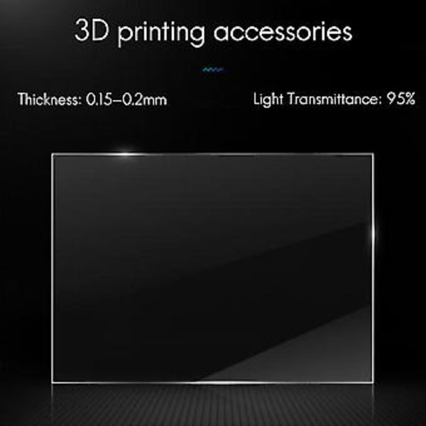 3st 140x200mm / LCD FEP Film Tjocklek För Fotonisk Resin 3D-Skrivare 0.15-0.2mm